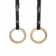 Premium Wooden Gymnastic Rings 2.0 Elite Straps with Measurements - BACKORDERED UNTIL JAN 18