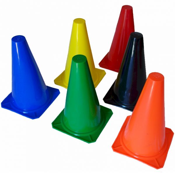 SPORTS SOFT AGILITY SOCCER 12 QTY WORKOUTZ 9-INCH COLLAPSIBLE SAFETY CONE 