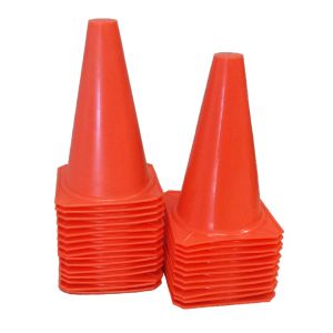 Workoutz 9 Inch Plastic Orange Cones 1 Dozen
