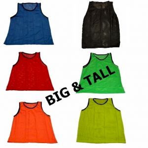 SCRIMMAGE VEST SOCCER PINNIE PRACTICE WORKOUTZ BIG AND TALL 1 QTY, GREEN 
