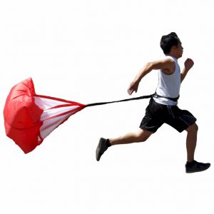 BULLETSHAKER Running Speed Training Football Parachute 48 Inch Speed Parachute for Kids Resistance Sprint Trainer Running Speed Chute Soccer Resistance Training 